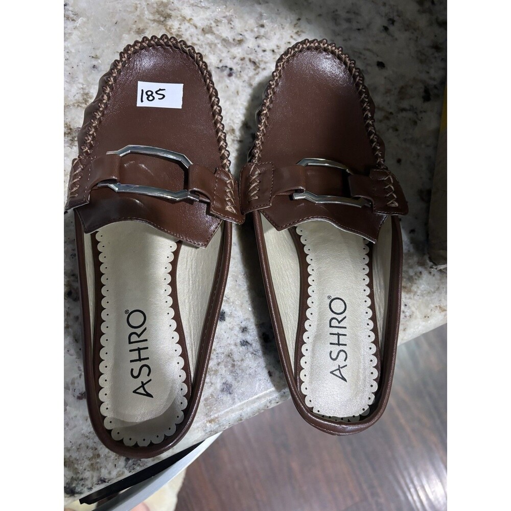 New Women’s Ashro Brown Rush Hour Slip On Shoes Slides Size 9 #185